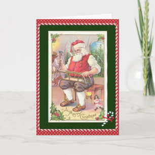 Kind's kerst Kaart, Kerstman Feestdagen Kaart