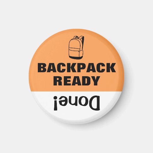 Kind's takenlijst Herinnering magneet schooltas (Voorkant)