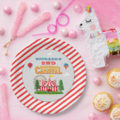 Kind's Verjaardagsfeestje Circus carnaval Thema Papieren Bordje (Feest)