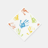 Kindvingerafdruk Servet (Hoek)