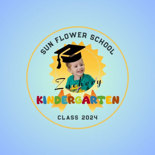 Kindy afstuderen badge foto aangepaste Button