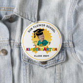 Kindy afstuderen badge foto aangepaste Button (In situ)