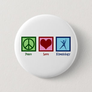 Kinesioloog Peace Love Kinesiology Ronde Button 5,7 Cm