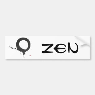 Kinetische penseel - Enso Bumpersticker
