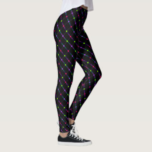 Kinetische ruitprint leggings