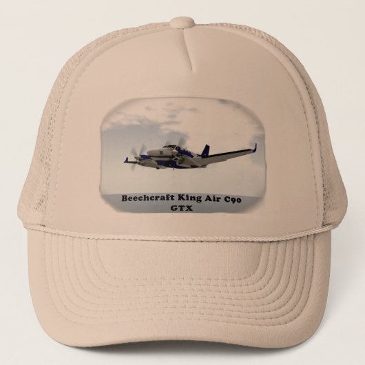 King Air C90 GTX Trucker Hat Pet (Voorkant)