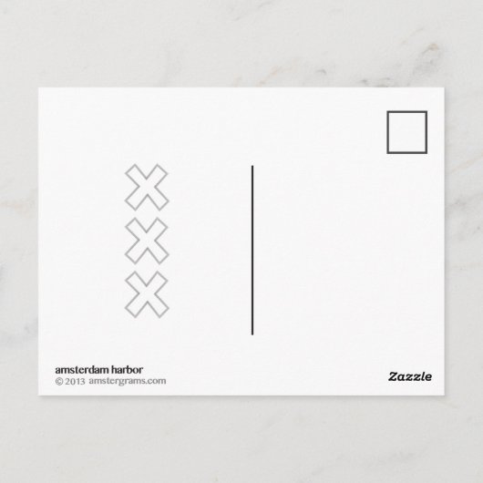 King Amsterdam Briefkaart (Achterkant)