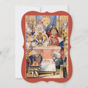 King and Queen of Hearts Alice Wonderland Kaart