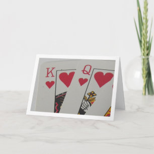 King and Queen of Hearts Valentijns of Love Kaart
