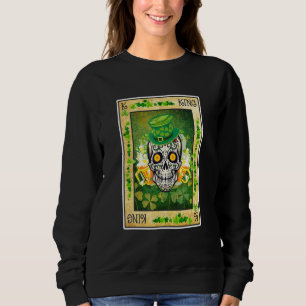 King and Queen Skull 22 Kaart Couple Matching St P Trui