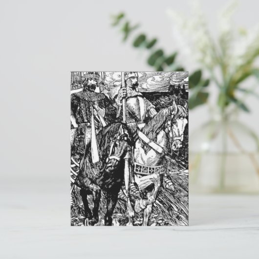 King Arthur Briefkaart (Staand voorkant)