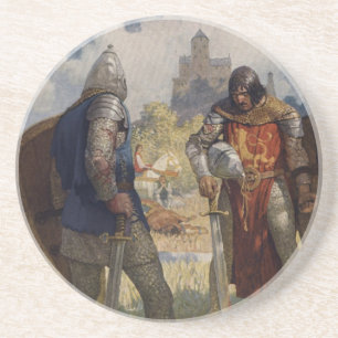King Arthur & Castle Zandsteen Onderzetter
