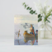 King Arthur & Excalibur, c. 1922, ingediend door N Briefkaart (Staand voorkant)