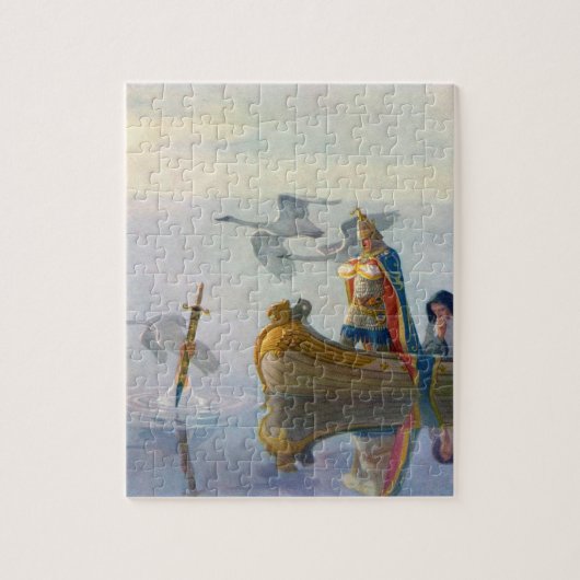 King Arthur & Excalibur, c. 1922, ingediend door N Legpuzzel (Verticaal)