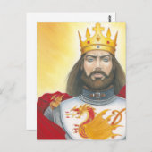 King Arthur mini-print Briefkaart (Voorkant / Achterkant)