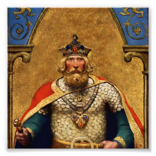“King Arthur” van NC Wyeth Foto Afdruk