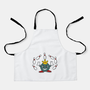 King bij Bowling met Bowling pin Schort