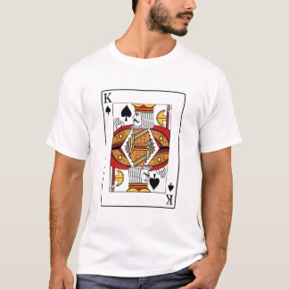 King Blackjack Cards Poker 21 Q best quality T-shirt