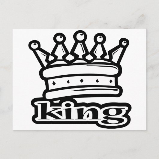 King Briefkaart (Voorkant)