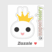 King Bunny / Queen Bunny Emote SuspectCelery™ Logo Sticker (Vel)