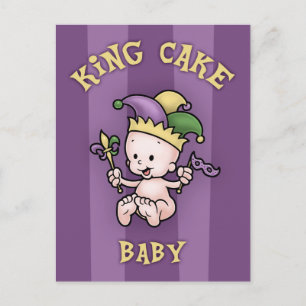 King Cake Baby Briefkaart