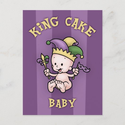 King Cake Baby Briefkaart (Voorkant)