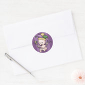 King Cake Baby Ronde Sticker (Envelop)
