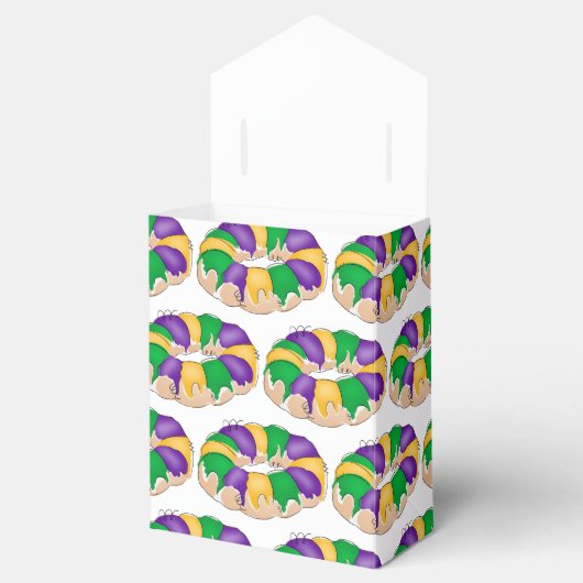 King Cake Favor Boxes Bedankdoosjes (Geopend)