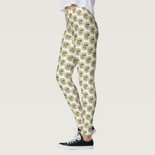 King Cake New Orleans NOLA Mardi Gras Carnaval Leggings