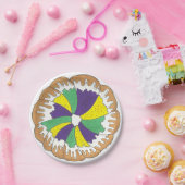 King Cake New Orleans NOLA Mardi Gras Carnaval Papieren Bordje (Feest)