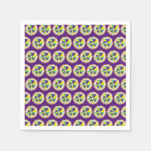 King Cake New Orleans NOLA Mardi Gras Carnaval Servet