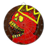 King Calavera Skull-kunst Dartbord (Voorkant)