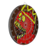King Calavera Skull-kunst Dartbord (Voorkant Links)