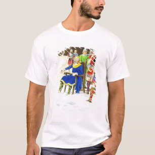 King Canute (c.995-1035) van 'Peeps in the Past' T-shirt