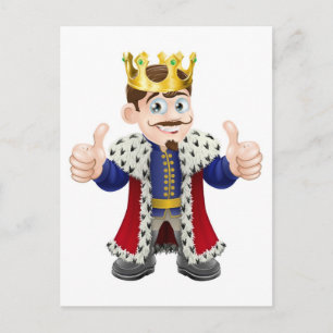 King cartoon briefkaart