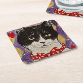 King Cat Paper Onderzetter (Schuin)