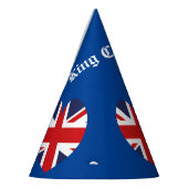 King Charles 111 Crown Royal England Vlag Feesthoedjes (Links)