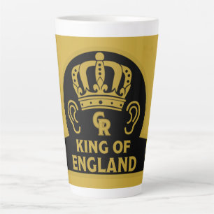 King Charles British Royal Crown Large Coffee Mok
