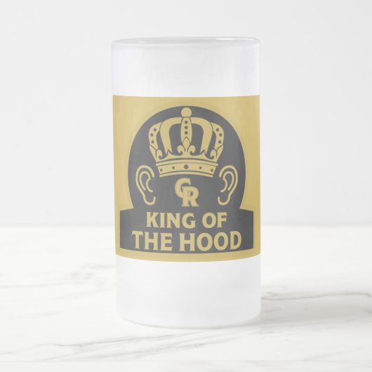 King Charles British Royal Crown Matglas Bierpul (Center)