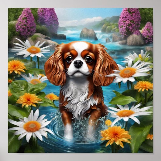 King Charles Cavalier Poster (Voorkant)