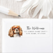 King Charles Cavalier Return Address Labels (Insitu)
