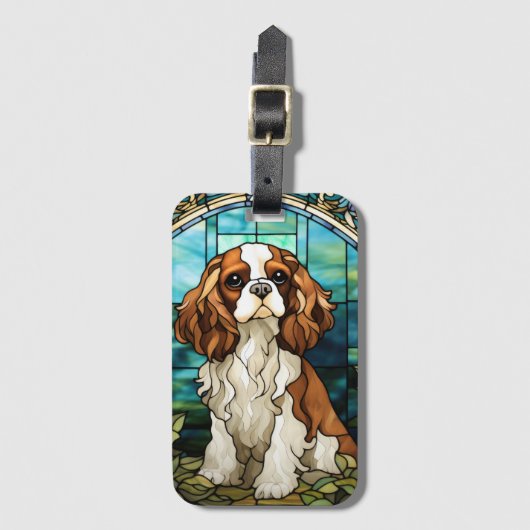 King Charles Cavalier Spaniel Bagagelabel (Voorkant (verticaal))