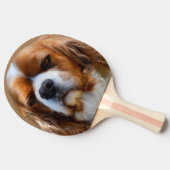 King Charles Cavalier Spaniel Face Tafeltennisbatje (Zijkant)
