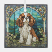 King Charles Cavalier Spaniel Hondenglas Ornament (Voorkant)