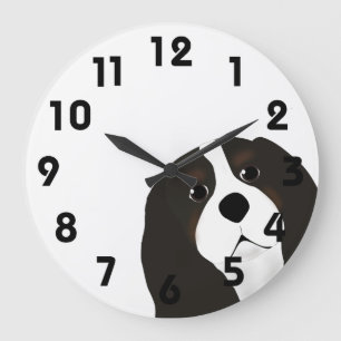 King Charles Cavalier Wall Clock Grote Klok