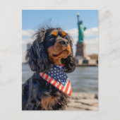 King Charles Cocker Spaniel in New York Feestdagenkaart (Voorkant)