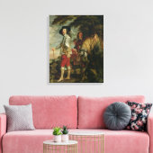 King Charles I of England Hunting, c.1635 Canvas Afdruk (Insitu (Woonkamer))