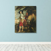 King Charles I of England Hunting, c.1635 Canvas Afdruk (Insitu (Houten vloer))