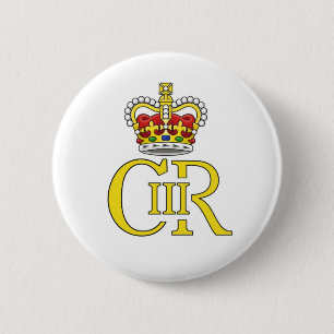 King Charles III badge Ronde Button 5,7 Cm