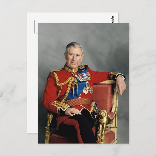 King Charles III Briefkaart (Voorkant / Achterkant)